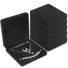 6 Pcs Velvet Jewelry Set Box Jewelry Display Case Earring Ring Bracelet Neckl...