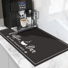 CooRug Absorbent Coffee Mat Fashion Dish Drying Mat for Kitchen Counter Coffee
