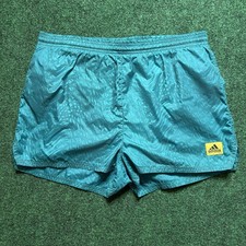 Vintage Adidas Equipment Running Shorts Sz Small Turquoise 90s Short 3M