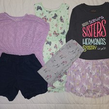 Lot Of 6 Girl's Sz 7-8 Clothes Back To School Cat  Jack Wonder Nation