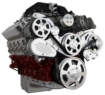 Chevy LSA All Inclusive Serpentine Kit PS ALT Factory Supercharger Billet