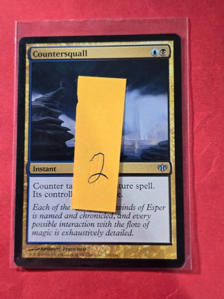 2009 Magic The Gathering Conflux #103 Countersquall, UC, NF, cd2 - Image 3 of 3