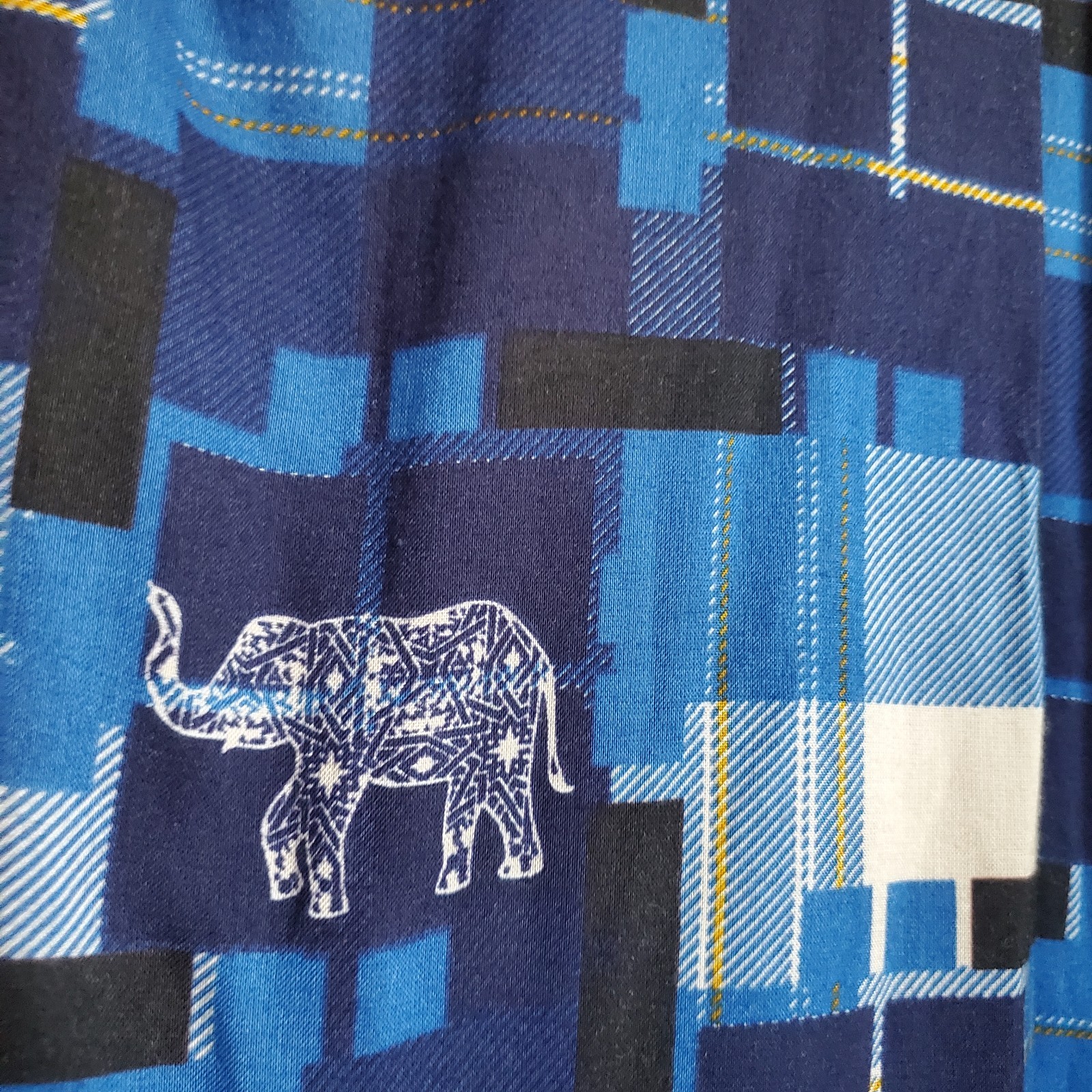 The Elephant Pants Patchwork Pattern w/ elephants… - image 9