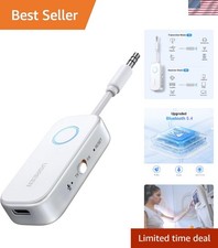 Bluetooth 5.4 Transmitter Receiver - 2-in-1 Adapter for AirPods  Headphones