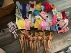 Lot Of Vintage Barbie Dolls 1960’s And Accessories Clothes Shoes Case