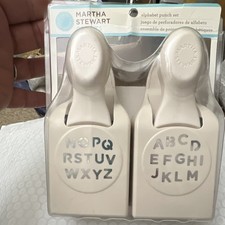 Martha Stewart Alphabet Paper Punch Set Uppercase Letters 2 Piece