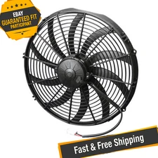 SPAL 30102048 16" High Performance Pusher Electric Fan with Curved Blades