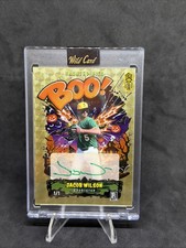 2025 Wildcard Haunted Hits Jacob Wilson True 1/1 Autograph Gold Vinyl BOO!
