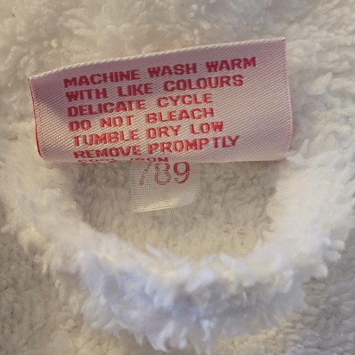 Bath And Body Works Robe White Made In Turkey Small Medium Turkish Cotton Fluffy - Picture 11 of 11