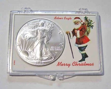 2025 Merry Christmas American Silver Eagle - Santa