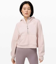 Lululemon Oversized Half-Zip Scuba Hoodie - Feather Pink