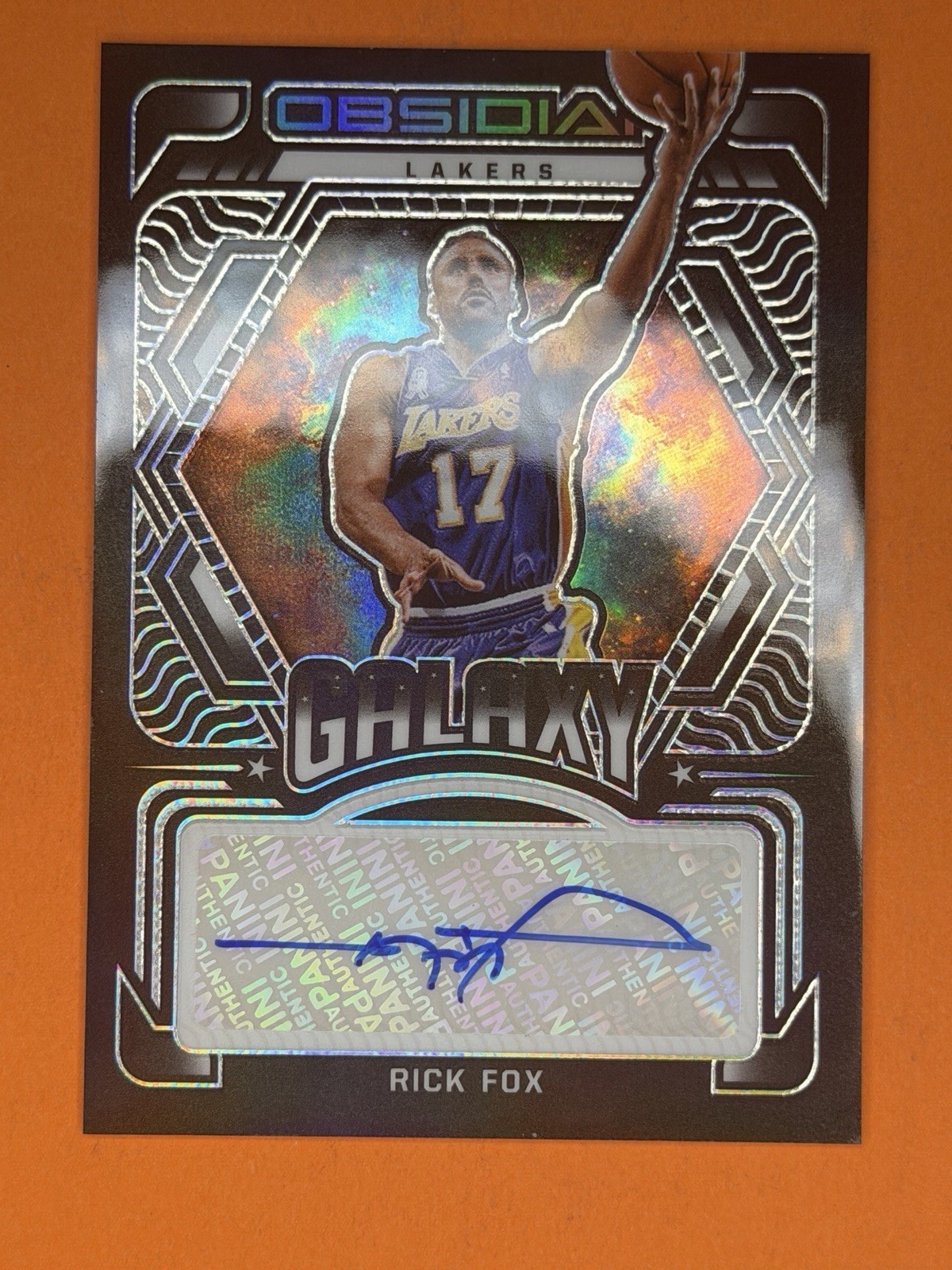 2021 Obsidian Galaxy #GA-RFX Rick Fox Lakers Auto /149 NM