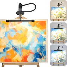 Clip on Easel Lamp for Artists Desk Lamp Clamp 360° Gooseneck USB Music Stand