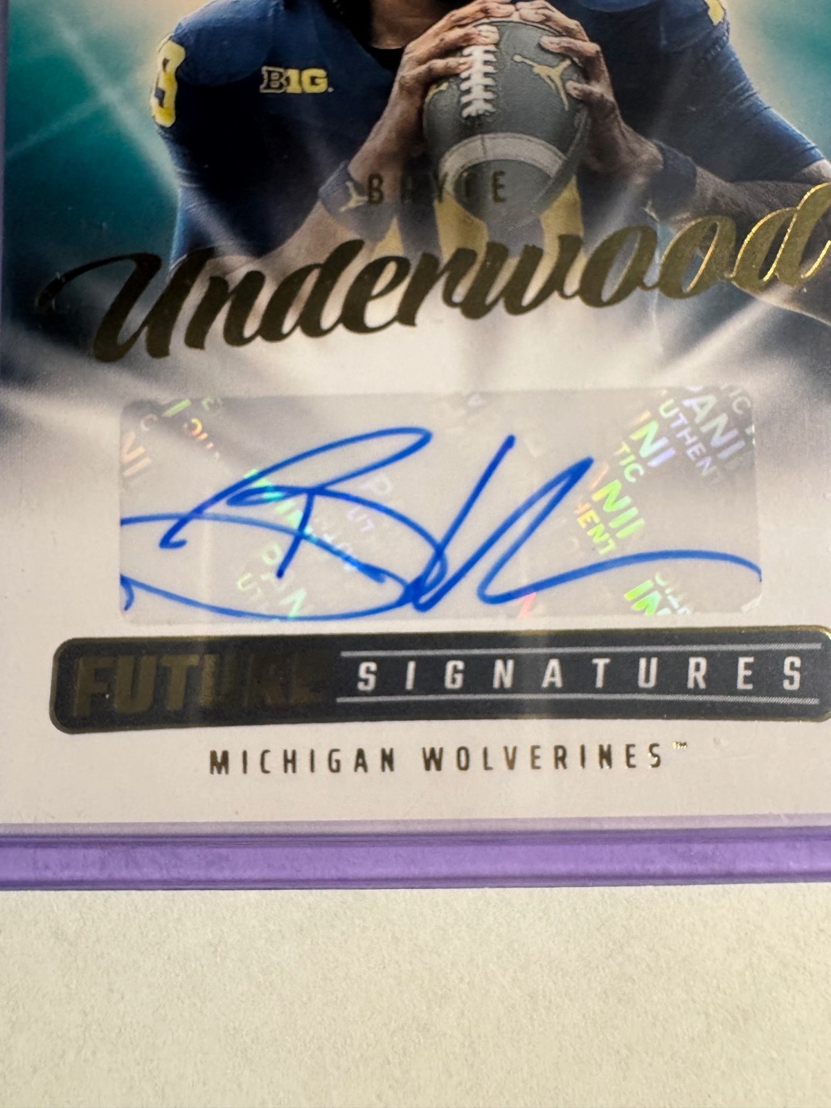 2025 Panini Luminance - Future Signatures Nil Bryce Underwood #NIL-BUD (AU, RC)
