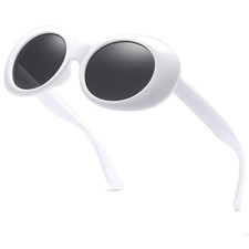 Clout Goggles Oval Mod Retro Vintage Sunglasses Kurt Cobain Round Sun Glaases