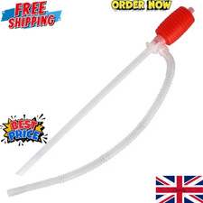 Manual Hand Syphon Siphon Pump - Liquid Transfer Water Petrol & Diesel Fuel UK