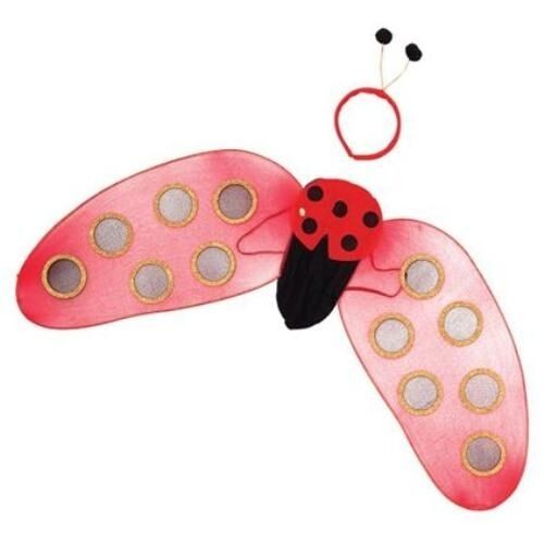 Fancy Dress Ladybird Set Wings & Headband With Antennae
