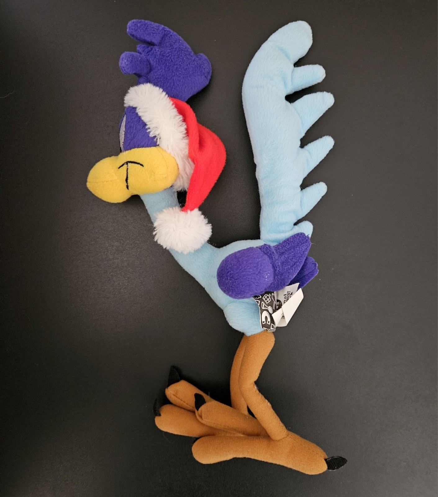 Looney Tunes Road Runner Christmas Plush Santa Hat 15" Stuffed Animal Toy