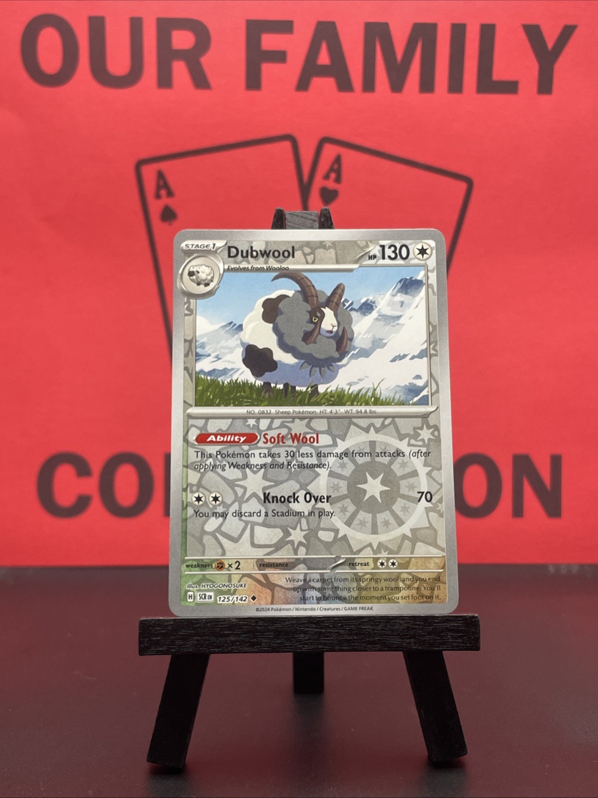 Dubwool 125/142 Sv07: Stellar Crown Reverse Holo Uncommon Pokemon TCG 2024 NM