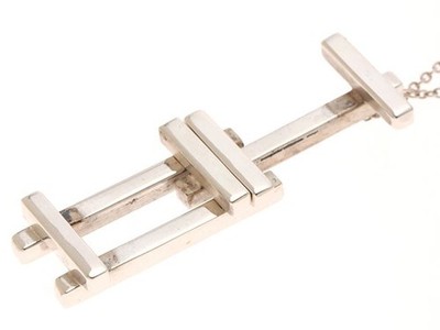 Tiffany & Co. Axis Frank Gehry Halskette Sterling Silber 925 40 cm 7,2 g Damen