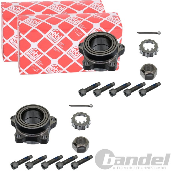 2X febi bilstein RADLAGER-SATZ Vorne Beidseitig Passend FÜR Ford Transit-image