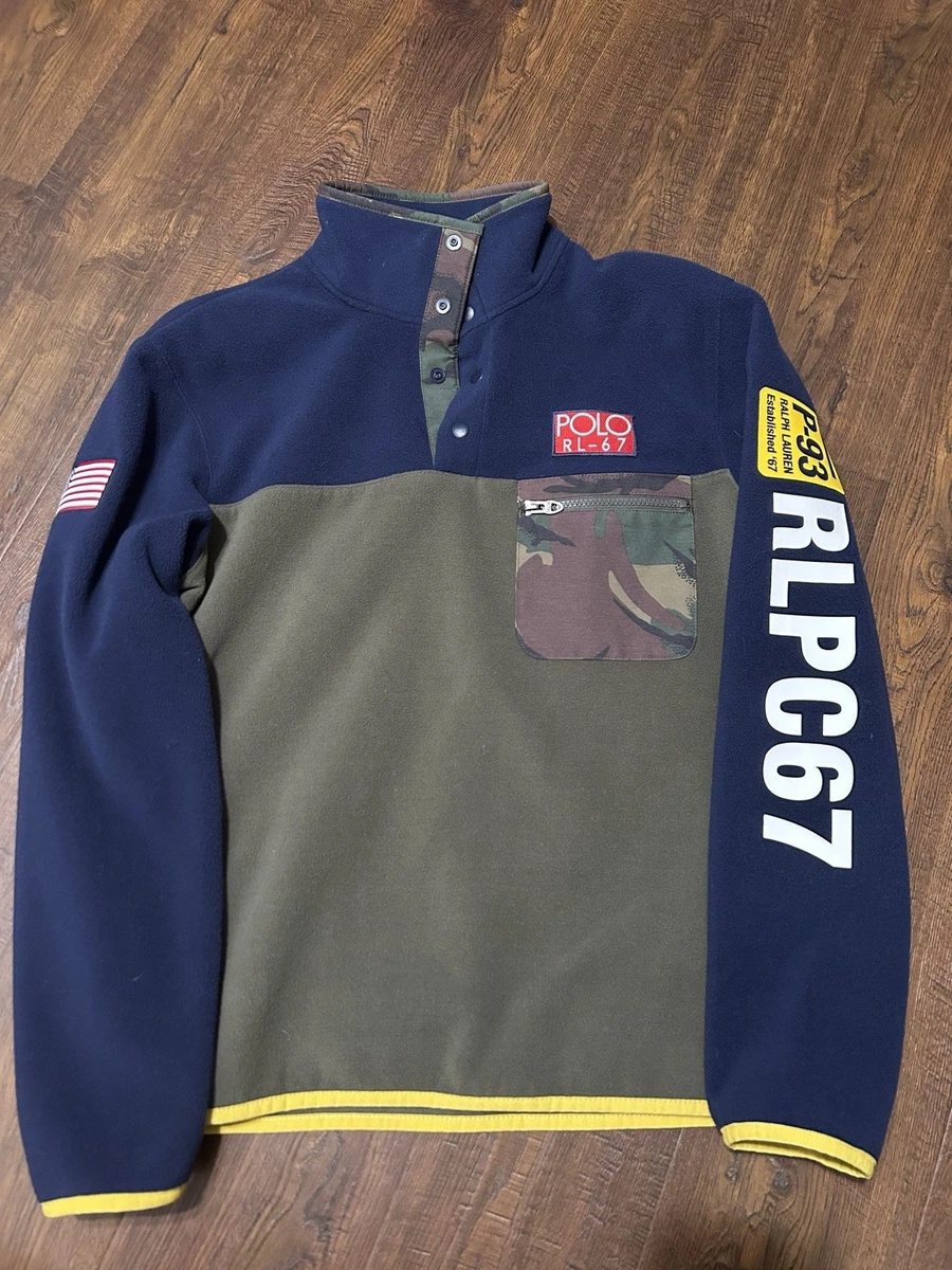 Preços baixos em Camuflagem Polo Ralph Lauren moletons de manga
