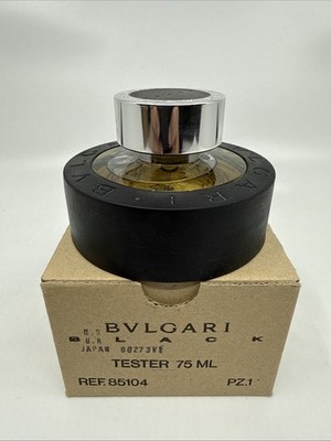 BVLGARI BLACK EDT 75ml 廃盤品 Bvlgari Black EDT 2.5oz-75mL Spray Twisted Cap Old Vintage Formula