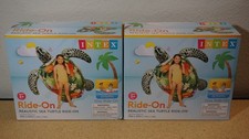 2x Intex 75" x 67" Realistic Sea Turtle Ride on Inflatable Float Swimming Pool
