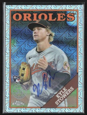 Kyle Stowers 2023 Topps Chrome 1988 Silver Pack RC Auto /249 #T88C-37 Baltimore