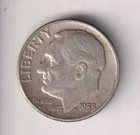 1953-P DIME 90% SILVER TEN CENTS PHILADELPHIA 10¢ UNITED STATES OF AMERICA USA