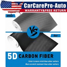 Premium Matte Flat Black Forged Carbon Fiber Vinyl Film Wrap Roll Sticker Decal