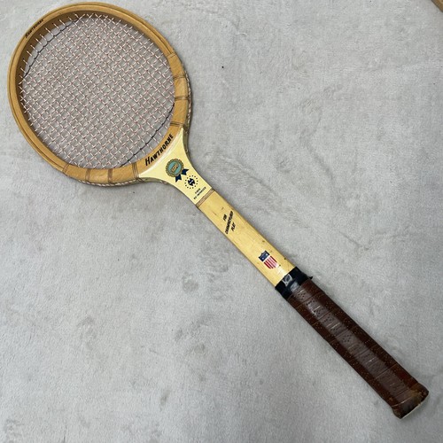 Juego de 2 raquetas de tenis de madera Hawthorne de colección prensa deportiva champ fibra Japón - Imagen 12 de 24