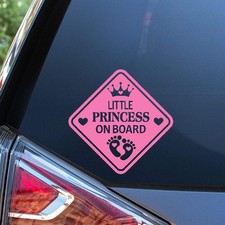 Little Princess On Board Decal Vinyl Car Sticker  Cars Trucks Vans Walls Laptop