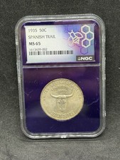 1935 Old Spanish Trail Commemorative Silver Half Dollar NGC MS 65
