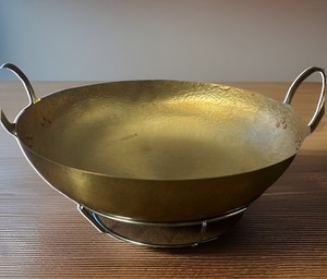 Thai Traditional Wok Brass Pan Home Cooking Food & Dessert Medium Size Thai Chef
