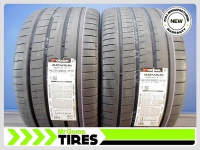 SET OF 2 BRAND NEW HL315/30R23 YOKOHAMA ADVAN SPORT V107 XL TIRES 111Y 3153023