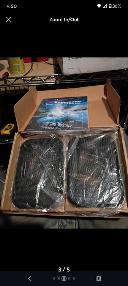 Altavoces Audiobahn 4"x6" 2 vías rango completo AS46Q-80WATTS, llama cromada Foto 3 de 4