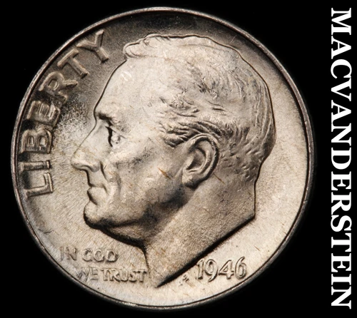 1946-D Roosevelt Dime- Silver Choice Gem Brilliant Uncirculated Luster #i3524