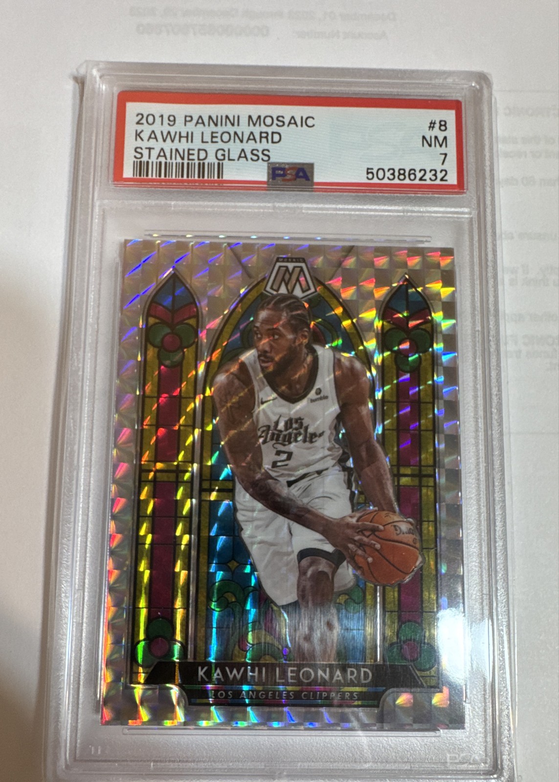 2019-20 Panini Mosaic - Stained Glass Kawhi Leonard #8