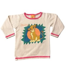 Vintage Disney The Lion King Kid s Crewneck Pullover Sweatshirt Size 4T White