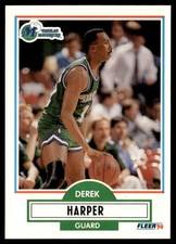 1990-91 Fleer Derek Harper Dallas Mavericks #42
