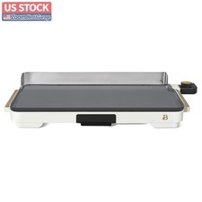 US Stock Beautiful by Drew Barrymore XL Electric Griddle, 12" x 22", Nonstick