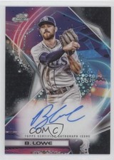 2022 Topps Cosmic Chrome Black Eclipse Refractor 7/10 Brandon Lowe Auto 7ut