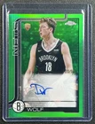 DANNY WOLF 2025-26 TOPPS CHROME #TCAR-DW ROOKIE AUTO GREEN REFRACTOR RC 20/99