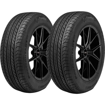 (QTY 2) 235/55R18 Continental ProContact GX SSR 104H XL Black Wall Tires