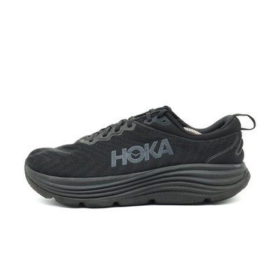 Hoka One Herren Gaviota 5 Wide Schuhe Schwarz Mesh Low-Top Laufschuhe EU 44 2/3