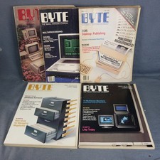 Byte Magazine Five Various Issues May 1982 May 1985 May 1987 Jan  Feb 1988