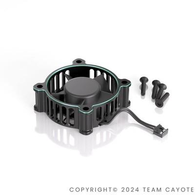 CAYOTE (Aurora Green) Crest 8/8 Evo Aluminum 30x30x10mm Cooling Fan w/Micro Plug
