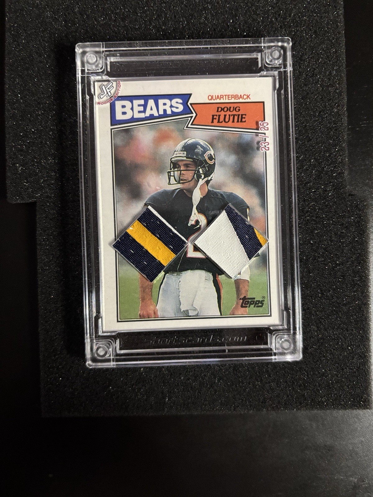 1987 Topps - Doug Flutie #45 (RC) Jersey Fusion Card