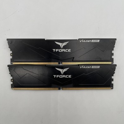 TEAMGROUP T-FORCE VULCAN 32GB (16GB x 2) DDR5-6000 1Rx8 RAM FLBD516G6000HC38GBK